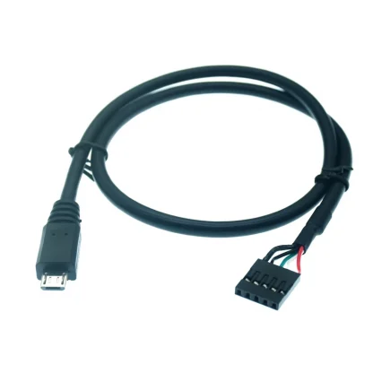 Micro USB to DuPont 2.54 5Pin Female U Connector PCB Shield Cable - 0.5m Product Image #5951 With The Dimensions of 800 Width x 800 Height Pixels. The Product Is Located In The Category Names Computer & Office → Computer Cables & Connectors