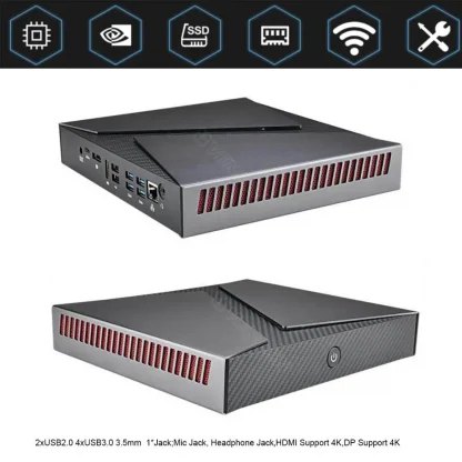 Powerful Mini PC Gaming Computer with Intel Core i9 9880H/8950HK, Type-C, Linux, GTX1650 4G, HDMI, DP, Desktop Office ITX PC with WiFi AC and BT4.0. Product Image #6564 With The Dimensions of 1000 Width x 1000 Height Pixels. The Product Is Located In The Category Names Computer & Office → Mini PC