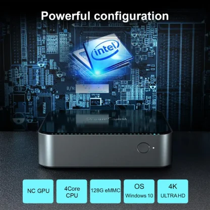 Windows 10 Mini PC with Intel Celeron J3355, Dual Wifi, 8GB RAM, 128GB Storage, 4K HD, RJ45 1000M, VGA - Powerful Desktop Computer Product Image #1363 With The Dimensions of 1000 Width x 1000 Height Pixels. The Product Is Located In The Category Names Computer & Office → Mini PC