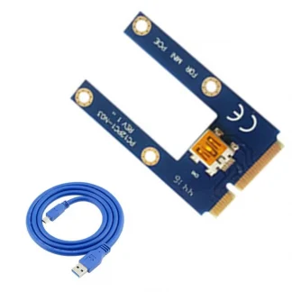 Mini PCIe to 16X PCI-Express Riser Card with USB 3.0 Multiplier Adapter for Desktop Computer Product Image #23035 With The Dimensions of  Width x  Height Pixels. The Product Is Located In The Category Names Computer & Office → Computer Cables & Connectors