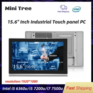 Mini Tree 15.6'' Industrial All-in-One PC - Intel Core i7 8550U/i5 7267U - Resistive Touch Screen - Embedded Win10/Win7 - COM, 2 LAN Product Image #11313 With The Dimensions of  Width x  Height Pixels. The Product Is Located In The Category Names Computer & Office → Mini PC