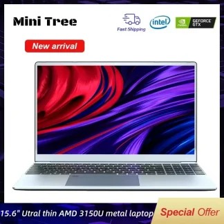 Mini Tree Ultrabook 15.6 Inch AMD Notebook - Athlon Gold 3150U, Radeon Graphics, Gaming Laptop with Windows 10 Pro, 4K HD Product Image #12793 With The Dimensions of  Width x  Height Pixels. The Product Is Located In The Category Names Computer & Office → Mini PC