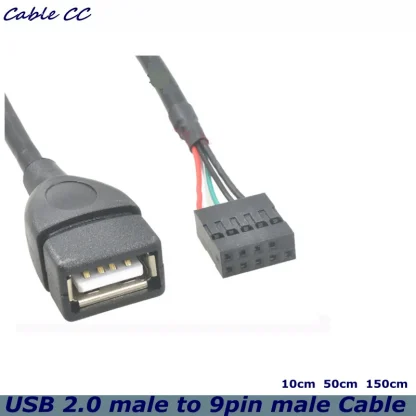 Internal USB 2.0 to 9-pin Female DuPont Adapter Cable for Computer Desktop Product Image #13365 With The Dimensions of 800 Width x 800 Height Pixels. The Product Is Located In The Category Names Computer & Office → Computer Cables & Connectors