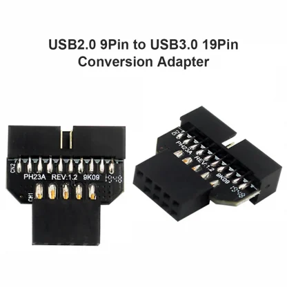 Motherboard USB 2.0 to USB 3.0 Front Panel Plug-in Connector - 19/20pin to 9pin Conversion Adapter Product Image #14862 With The Dimensions of 1001 Width x 1001 Height Pixels. The Product Is Located In The Category Names Computer & Office → Computer Cables & Connectors