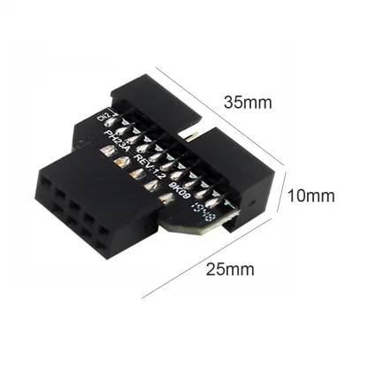 Motherboard USB 2.0 to USB 3.0 Front Panel Plug-in Connector - 19/20pin to 9pin Conversion Adapter Product Image #14866 With The Dimensions of 1001 Width x 1001 Height Pixels. The Product Is Located In The Category Names Computer & Office → Computer Cables & Connectors