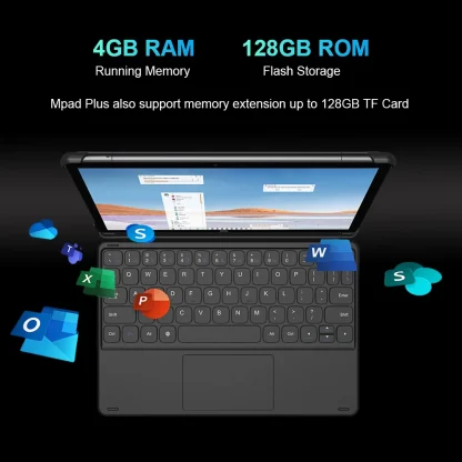 Mpad Plus 2.5K 10.8 Inch 2-in-1 Android Tablet - 10 Cores MTK, 4GB RAM, 128GB ROM, 4G LTE, 7000mAH with Keyboard Product Image #20008 With The Dimensions of 1000 Width x 1000 Height Pixels. The Product Is Located In The Category Names Computer & Office → Tablets