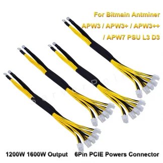 Enhance your mining setup with 6Pin PCIE Power Connectors - Compatible with Bitmain Antminer APW3/APW3+/APW7 PSU. Optimal 1200/1600W Output. Available in 1/4 Pcs. Elevate your mining performance! Product Image #25180 With The Dimensions of  Width x  Height Pixels. The Product Is Located In The Category Names Computer & Office → Tablets
