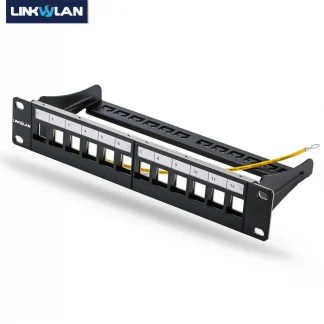 Efficiently Manage Cables with Network 10" 12-Port 1U Blank Patch Panel for Keystone Jacks – Rack Mount Solution Product Image #15501 With The Dimensions of  Width x  Height Pixels. The Product Is Located In The Category Names Computer & Office → Computer Cables & Connectors