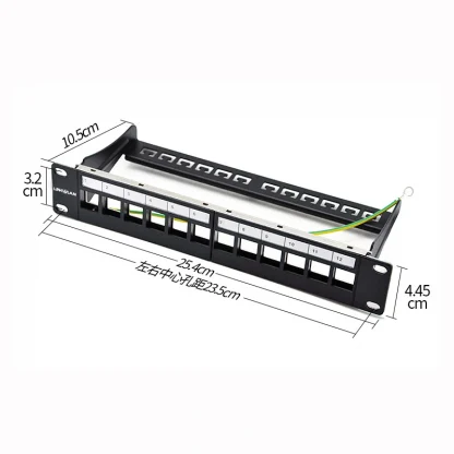 Efficiently Manage Cables with Network 10" 12-Port 1U Blank Patch Panel for Keystone Jacks – Rack Mount Solution Product Image #15506 With The Dimensions of 800 Width x 800 Height Pixels. The Product Is Located In The Category Names Computer & Office → Computer Cables & Connectors