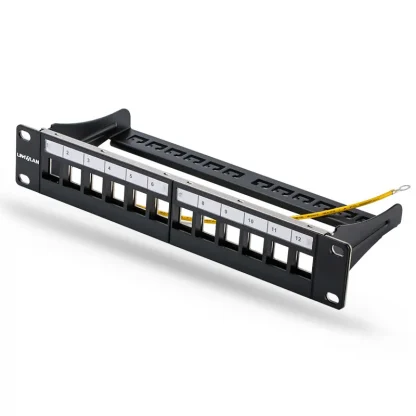 Efficiently Manage Cables with Network 10" 12-Port 1U Blank Patch Panel for Keystone Jacks – Rack Mount Solution Product Image #15507 With The Dimensions of 800 Width x 800 Height Pixels. The Product Is Located In The Category Names Computer & Office → Computer Cables & Connectors