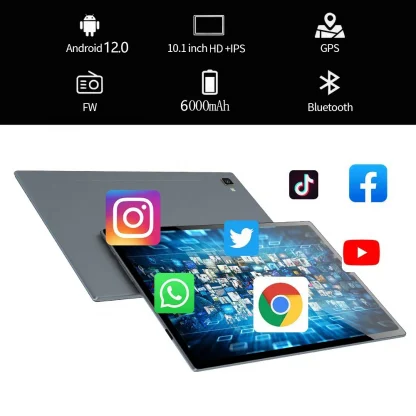 10.1 Inch Android Tablet - Octa Core, 8GB RAM, 128GB ROM, Google Play, Dual SIM, Dual WiFi, 4G LTE Network, AI Speed-up Tablet PC Product Image #26268 With The Dimensions of 1000 Width x 1000 Height Pixels. The Product Is Located In The Category Names Computer & Office → Tablets