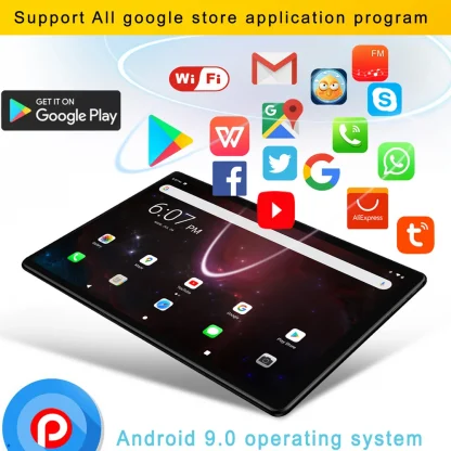 10.1 Inch Android 9.0 Tablet PC - Octa Core, Google Play, Bluetooth, WiFi, 3G Phone Call, 4GB RAM, 64GB ROM Product Image #6359 With The Dimensions of 1000 Width x 1000 Height Pixels. The Product Is Located In The Category Names Computer & Office → Tablets