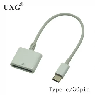 30-Pin Female to USB-C/Micro USB Type C Short Charging Cable for Huawei, Samsung, Mac, OnePlus - New Dock Connector Product Image #21067 With The Dimensions of  Width x  Height Pixels. The Product Is Located In The Category Names Computer & Office → Computer Cables & Connectors