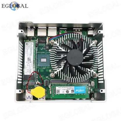 New Fan Mini PC with Intel Core i5 1035G4, Iris 940 Graphics, Dual LAN, 6 USB 3.0, DP, HD Dual Display, HTPC, AC WiFi. Product Image #8130 With The Dimensions of 1000 Width x 1000 Height Pixels. The Product Is Located In The Category Names Computer & Office → Mini PC