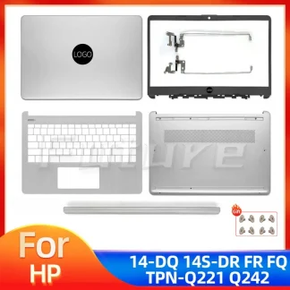 HP 14-DQ/DR, 14S-DR/FR/FQ TPN-Q221: LCD Back Cover, Front Bezel, Palmrest, Bottom Case, Hinges, Top & Lower Cover Set Product Image #27699 With The Dimensions of  Width x  Height Pixels. The Product Is Located In The Category Names Computer & Office → Laptops