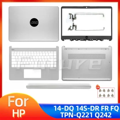 HP 14-DQ/DR, 14S-DR/FR/FQ TPN-Q221: LCD Back Cover, Front Bezel, Palmrest, Bottom Case, Hinges, Top & Lower Cover Set Product Image #27699 With The Dimensions of 800 Width x 800 Height Pixels. The Product Is Located In The Category Names Computer & Office → Laptops