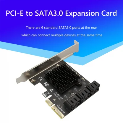 SATA PCIe Adapter - 2/4/6 Port SATA III to PCI Express 3.0 X1 Controller Expansion Card - Support X4 X6 X8 X16 6Gbps Product Image #13282 With The Dimensions of 1001 Width x 1001 Height Pixels. The Product Is Located In The Category Names Computer & Office → Computer Cables & Connectors