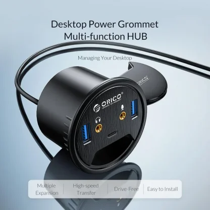 ORICO USB-C Hub 3.0 with Grommet Mount Product Image #36447 With The Dimensions of 1000 Width x 1000 Height Pixels. The Product Is Located In The Category Names Computer & Office → Computer Peripherals → USB Hubs