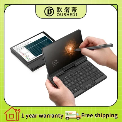 A1 Pro Mini Laptop: 7" IPS, Intel Core i5/i7, Windows 11, 16GB RAM, 512GB Storage Product Image #27441 With The Dimensions of 800 Width x 800 Height Pixels. The Product Is Located In The Category Names Computer & Office → Laptops