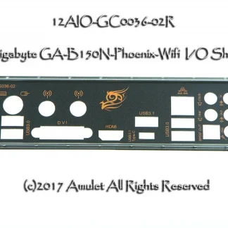 Original IO I/O Shield BackPlate for Gigabyte GA-B150N-Phoenix-Wifi with Radiation Protection Product Image #9158 With The Dimensions of  Width x  Height Pixels. The Product Is Located In The Category Names Computer & Office → Device Cleaners