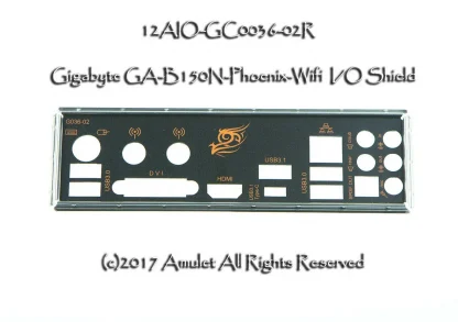 Original IO I/O Shield BackPlate for Gigabyte GA-B150N-Phoenix-Wifi with Radiation Protection Product Image #9158 With The Dimensions of 1280 Width x 900 Height Pixels. The Product Is Located In The Category Names Computer & Office → Device Cleaners