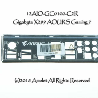 Gigabyte X299 AORUS Gaming 7 Nickel-Plated I/O Shield Backplate with LED for Enhanced Connectivity. Product Image #9194 With The Dimensions of  Width x  Height Pixels. The Product Is Located In The Category Names Computer & Office → Device Cleaners