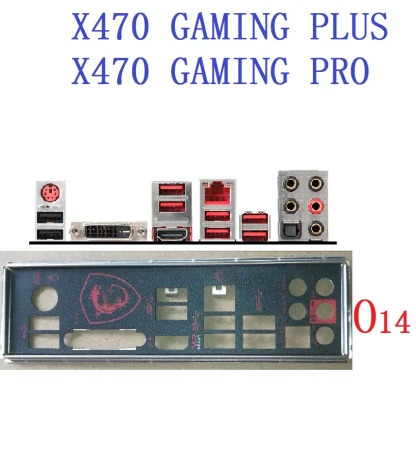 MSI X470 GAMING PRO/PLUS Original OEM I/O Shield Back Plate Bracket Product Image #19325 With The Dimensions of 856 Width x 934 Height Pixels. The Product Is Located In The Category Names Computer & Office → Computer Cables & Connectors