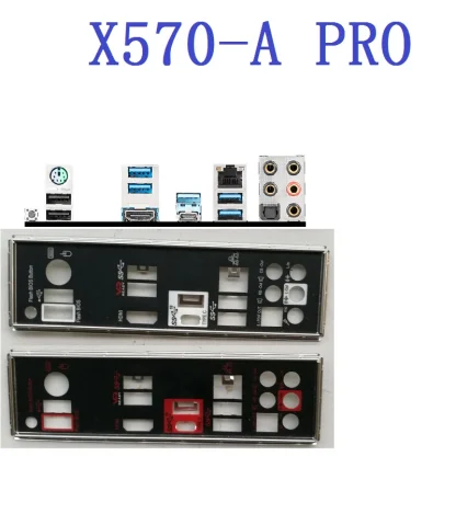 MSI X570-A PRO/X570 GAMING PLUS Original OEM I/O Shield Back Plate Bracket Product Image #19370 With The Dimensions of 800 Width x 921 Height Pixels. The Product Is Located In The Category Names Computer & Office → Computer Cables & Connectors