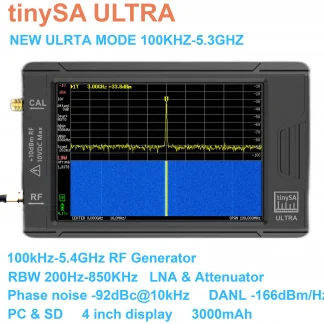 TinySA ULTRA 100kHz-5.3GHz Handheld Spectrum Analyzer RF Generator with 4-inch Display and Battery Product Image #27995 With The Dimensions of  Width x  Height Pixels. The Product Is Located In The Category Names Computer & Office → Laptops