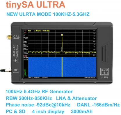 TinySA ULTRA 100kHz-5.3GHz Handheld Spectrum Analyzer RF Generator with 4-inch Display and Battery Product Image #27995 With The Dimensions of 2560 Width x 2432 Height Pixels. The Product Is Located In The Category Names Computer & Office → Laptops