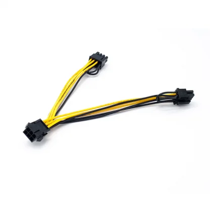 Graphics Power Boost: PCI-E 6-pin to Dual 6+2-pin Splitter Cable for PCIE Graphics Card. Enhance Your PC's Performance with this Efficient Power Solution. Product Image #16598 With The Dimensions of 1000 Width x 1000 Height Pixels. The Product Is Located In The Category Names Computer & Office → Computer Cables & Connectors