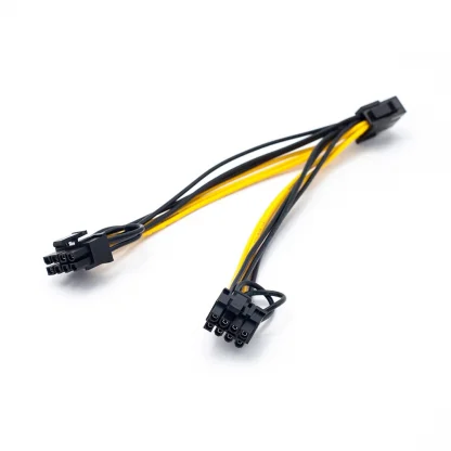 Graphics Power Boost: PCI-E 6-pin to Dual 6+2-pin Splitter Cable for PCIE Graphics Card. Enhance Your PC's Performance with this Efficient Power Solution. Product Image #16599 With The Dimensions of 1000 Width x 1000 Height Pixels. The Product Is Located In The Category Names Computer & Office → Computer Cables & Connectors