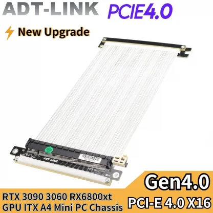 High-Speed Flexible PCIE 4.0/3.0 X16 Riser Cable - 180 Degree GPU Extension for RTX 4090, 4080, 4070, RX 7900 XT Product Image #13705 With The Dimensions of 1001 Width x 1001 Height Pixels. The Product Is Located In The Category Names Computer & Office → Computer Cables & Connectors