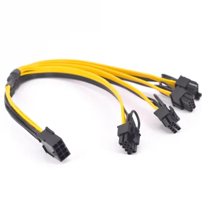 PCIe GPU 8pin 1 to 4 Way 6+2Pin Female to Male Extension Cable - Graphics Card Power Supply Port Multiplier Product Image #24480 With The Dimensions of 1000 Width x 1000 Height Pixels. The Product Is Located In The Category Names Computer & Office → Computer Cables & Connectors