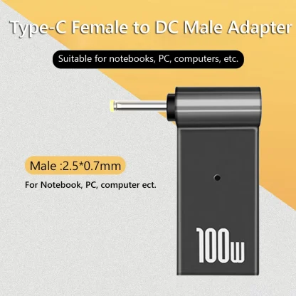 100W PD Fast Charging USB-C Female to Multi-size Male Plug Converter Product Image #23384 With The Dimensions of 1001 Width x 1001 Height Pixels. The Product Is Located In The Category Names Computer & Office → Computer Cables & Connectors