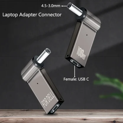 100W USB Type-C Female to DC Male Jack Plug Converter for Acer, Samsung, Lenovo Laptop Power Charger Product Image #19220 With The Dimensions of 1001 Width x 1001 Height Pixels. The Product Is Located In The Category Names Computer & Office → Computer Cables & Connectors