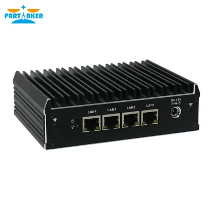 Partaker C3 Fanless Mini PC Server with In-tel AES-NI J3160, PfSense, Barebone Firewall, and 4 Gigabit LAN Ports - Micro Appliance for Robust Network Security. Product Image #17233 With The Dimensions of 800 Width x 800 Height Pixels. The Product Is Located In The Category Names Computer & Office → Mini PC