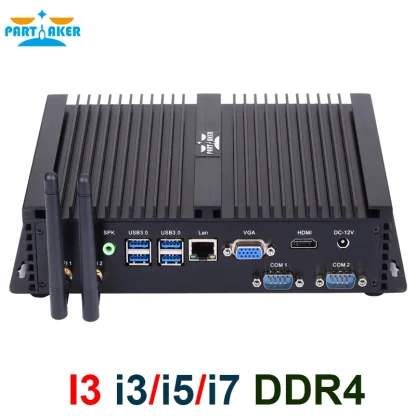 Partaker Fanless Industrial Mini PC with Intel I7 10510U, I7 8565U, I5 8265U, 2 DDR4, Msata+M.2 PCIE, Windows 10, HTPC Nuc, VGA, HDMI Product Image #1474 With The Dimensions of 800 Width x 800 Height Pixels. The Product Is Located In The Category Names Computer & Office → Mini PC