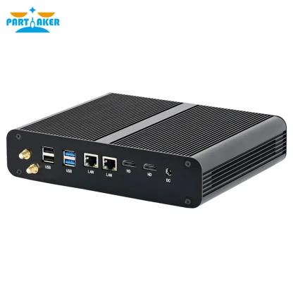 Elevate your gaming experience with Partaker Mini PC, featuring Intel Core i7 1065G7, i5 1035G4, 2 RAM Slots supporting up to 64GB DDR4 RAM, 2 HDMI2.0, 2 LAN, and 8 USB ports. Product Image #5226 With The Dimensions of 800 Width x 800 Height Pixels. The Product Is Located In The Category Names Computer & Office → Mini PC