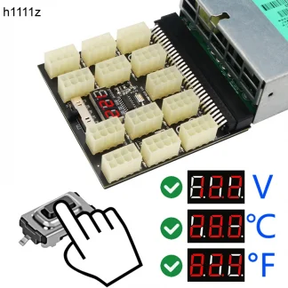 12V Power Board for HP 1200W/750W PSU - ATX 8Pin Breakout Board for Server GPU BTC Bitcoin Miner Mining Product Image #13179 With The Dimensions of  Width x  Height Pixels. The Product Is Located In The Category Names Computer & Office → Device Cleaners