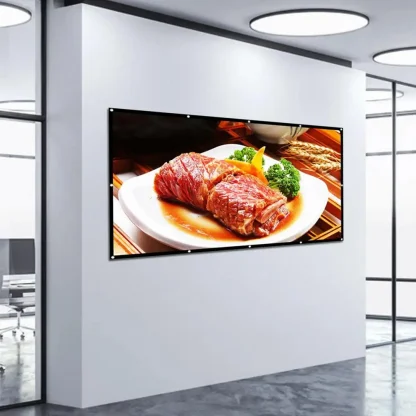 16:9 Reflective Fabric Projection Screen - Sizes: 60/72/84/100/120/150 Inch, HD Home Theater, Easy Set Up, Portable Product Image #15085 With The Dimensions of 1001 Width x 1001 Height Pixels. The Product Is Located In The Category Names Computer & Office → Device Cleaners