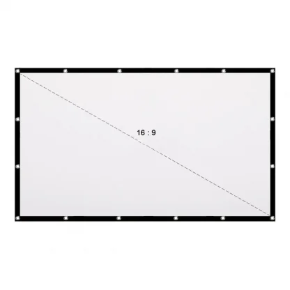 16:9 Reflective Fabric Projection Screen - Sizes: 60/72/84/100/120/150 Inch, HD Home Theater, Easy Set Up, Portable Product Image #15080 With The Dimensions of 1001 Width x 1001 Height Pixels. The Product Is Located In The Category Names Computer & Office → Device Cleaners