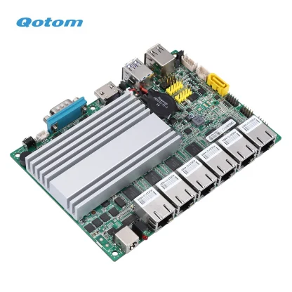 Qotom 6 LAN Mini PC with Celeron 3965U Processor, Dual Core 2.2 GHz - Home Office Factory Firewall Router VPN. Product Image #9059 With The Dimensions of 1000 Width x 1000 Height Pixels. The Product Is Located In The Category Names Computer & Office → Mini PC