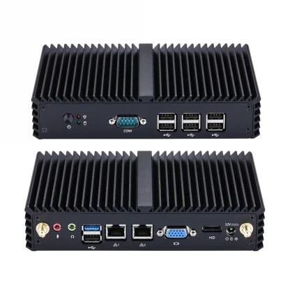 Qotom Fanless Mini Industrial PC - Bay Trail N2930 Quad Core 1.86GHz, DDR3 RAM, MSATA SSD Product Image #11210 With The Dimensions of 1000 Width x 1000 Height Pixels. The Product Is Located In The Category Names Computer & Office → Mini PC