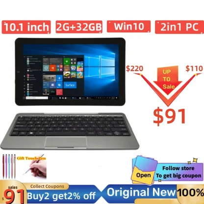 RCA03 Gift Pen 10.1 INCH Windows 10 Tablet PC - 2GB+32GB, X5-Z8350 CPU, 1280 x 800 IPS, HDMI-Compatible, Dual Camera, USB 3.0 Product Image #15416 With The Dimensions of 800 Width x 800 Height Pixels. The Product Is Located In The Category Names Computer & Office → Tablets