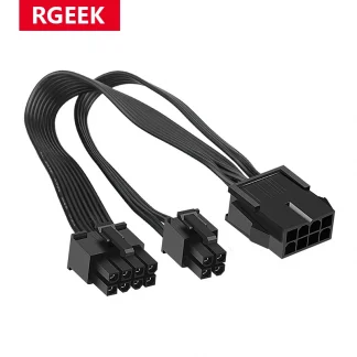 RGeek EPS CPU 8 Pin Female to CPU ATX 8Pin + ATX 4 Pin Male Converter Extension Cable - 20cm Product Image #15073 With The Dimensions of  Width x  Height Pixels. The Product Is Located In The Category Names Computer & Office → Computer Cables & Connectors