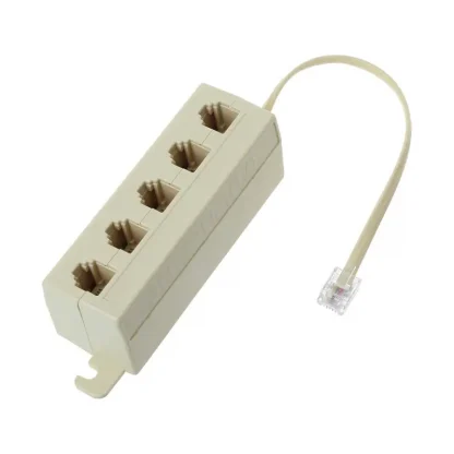Efficient RJ11 5-Way Telephone Line Splitter Plug Adapter - 6P4C Modular Jack Product Image #1617 With The Dimensions of 800 Width x 800 Height Pixels. The Product Is Located In The Category Names Computer & Office → Computer Cables & Connectors