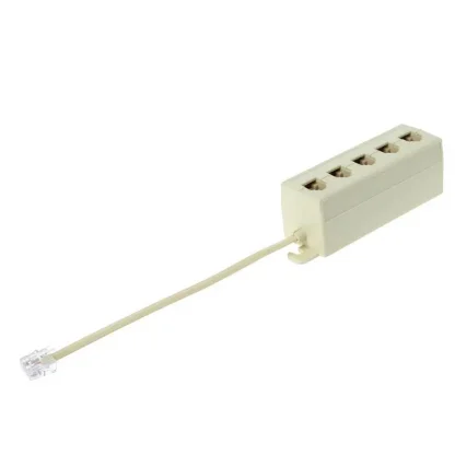 Efficient RJ11 5-Way Telephone Line Splitter Plug Adapter - 6P4C Modular Jack Product Image #1621 With The Dimensions of 800 Width x 800 Height Pixels. The Product Is Located In The Category Names Computer & Office → Computer Cables & Connectors