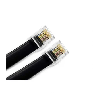 RJ11 RJ12 6P6C Data Cable - Male to Male Modular Voice Extension Cord with Straight Reverse Wiring Pinout for Telephone Handsets Product Image #13318 With The Dimensions of  Width x  Height Pixels. The Product Is Located In The Category Names Computer & Office → Device Cleaners