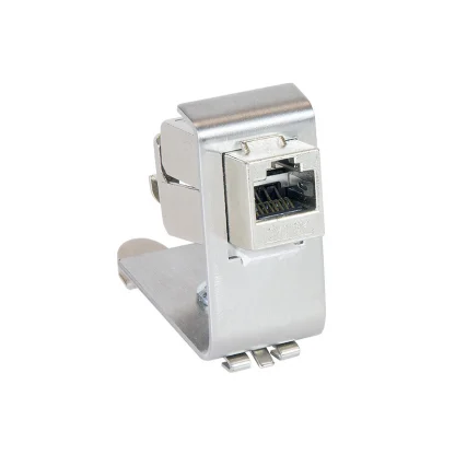 RJ45 1-Port Keystone Jack Holder for DIN Rail Electrical Distribution Box - Metal Mounting Adapter Product Image #10206 With The Dimensions of 800 Width x 800 Height Pixels. The Product Is Located In The Category Names Computer & Office → Computer Cables & Connectors